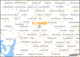 map of El Tambor