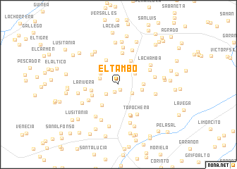 map of El Tambo