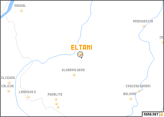 map of El Tamí