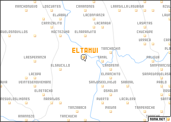 map of El Tamui