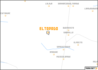 map of El Tapado