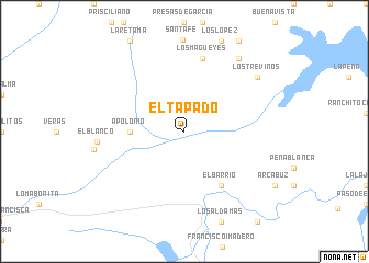 map of El Tapado
