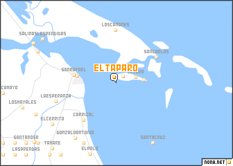 map of El Taparo