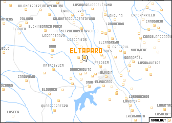 map of El Taparo