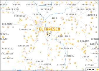 map of El Tapesco