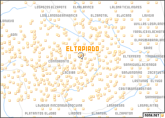 map of El Tapiado