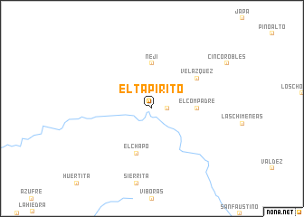 map of El Tapirito