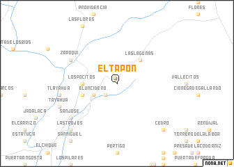 map of El Tapón