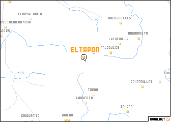 map of El Tapón