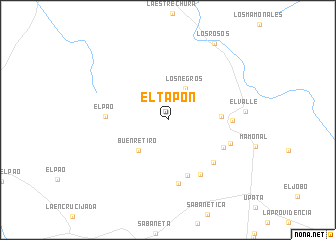 map of El Tapón