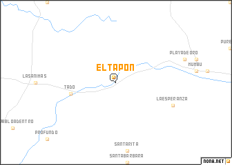 map of El Tapón