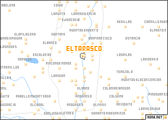 map of El Tarasco