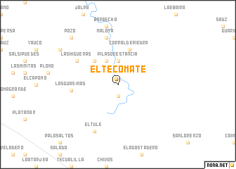 map of El Tecomate