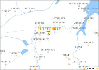 map of El Tecomate