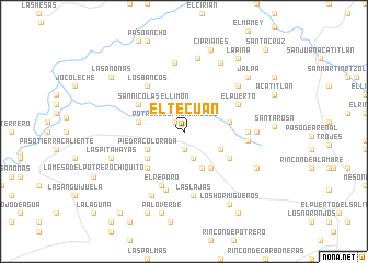 map of El Tecuán