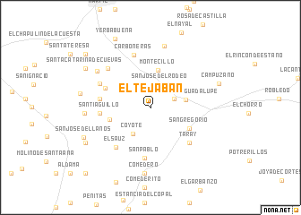 map of El Tejabán