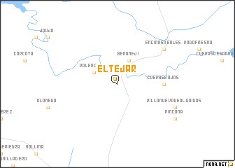 map of El Tejar