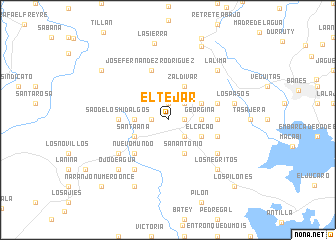 map of El Tejar