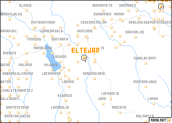 map of El Tejar