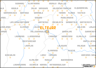 map of El Tejar