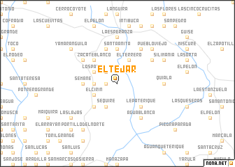 map of El Tejar