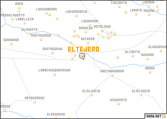 map of El Tejero