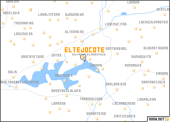 map of El Tejocote