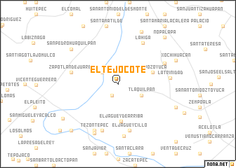 map of El Tejocote