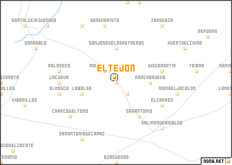 map of El Tejón