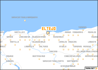 map of El Tejo