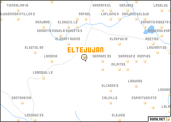 map of El Tejujan