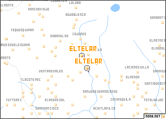 map of El Telar