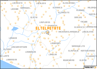 map of El Telpetate