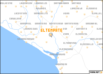 map of El Tempate