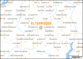 map of El Tempisque