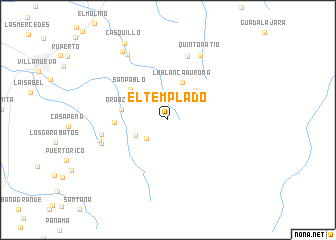 map of El Templado