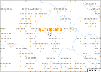 map of El Teñidero