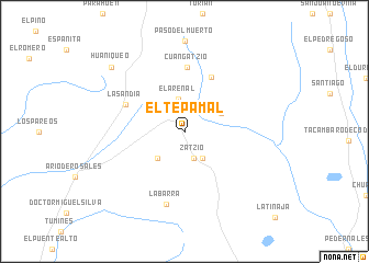 map of El Tepamal