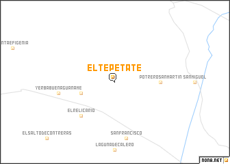 map of El Tepetate