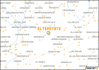 map of El Tepetate