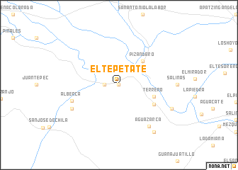 map of El Tepetate