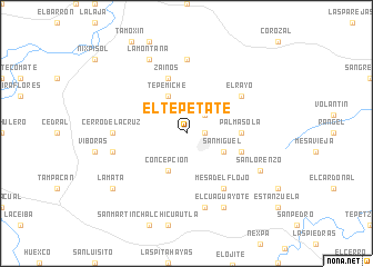 map of El Tepetate