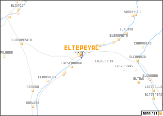 map of El Tepeyac