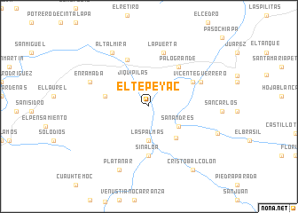 map of El Tepeyac