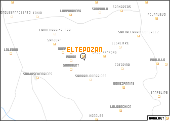 map of El Tepozán