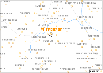 map of El Tepozán