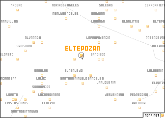 map of El Tepozán