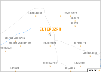 map of El Tepozán