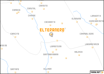 map of El Teranero