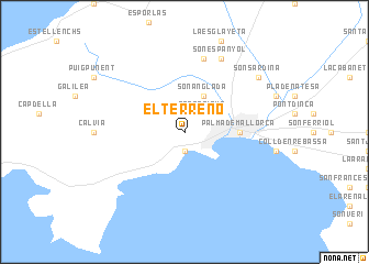 map of El Terreno